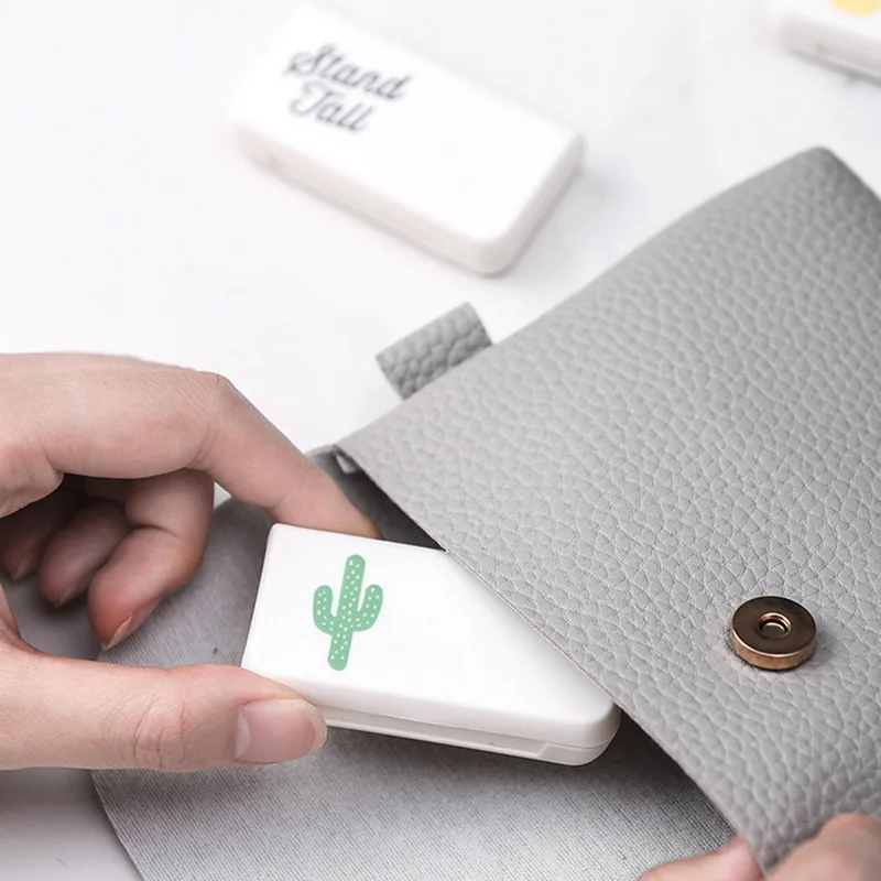 Новинка 3 коробки для таблеток кактус фламинго лист диспенсер медицинский набор