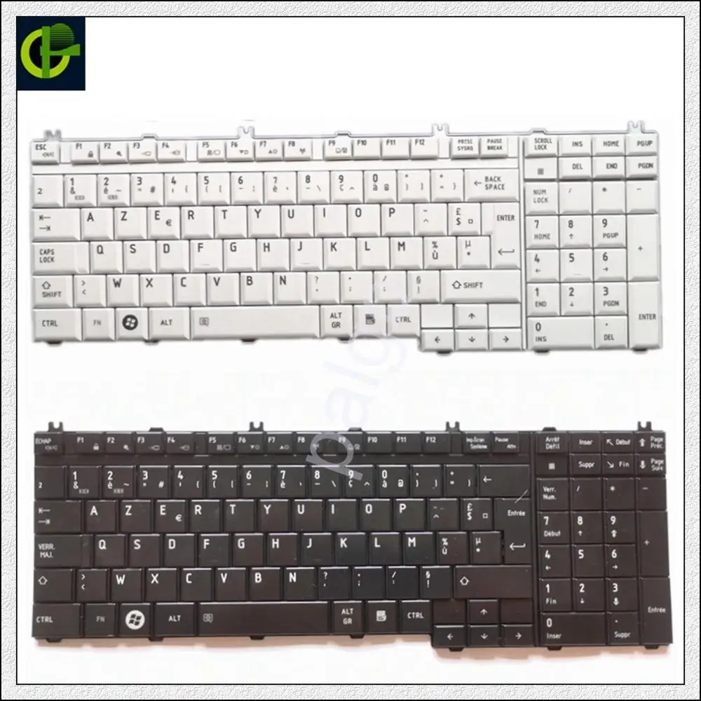 

French Azerty Keyboard for Toshiba Satellite A500 X200 X505 P200 S500 P300 L350 L500 X500 X300 A505 A505D F501 L535 P205 P505 FR