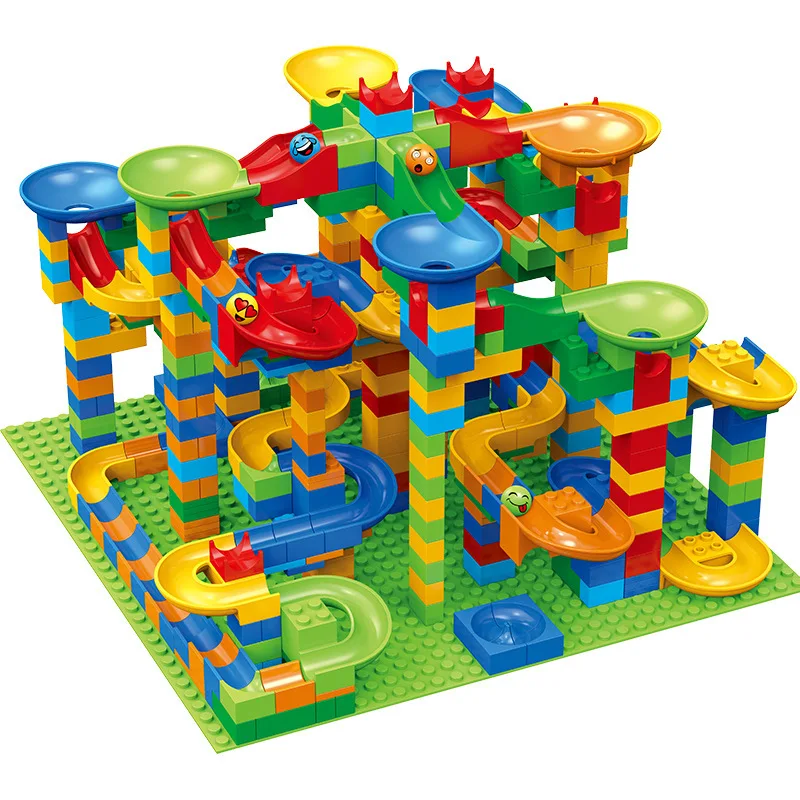 

84-504 шт., Детский конструктор «Marble Race Run»