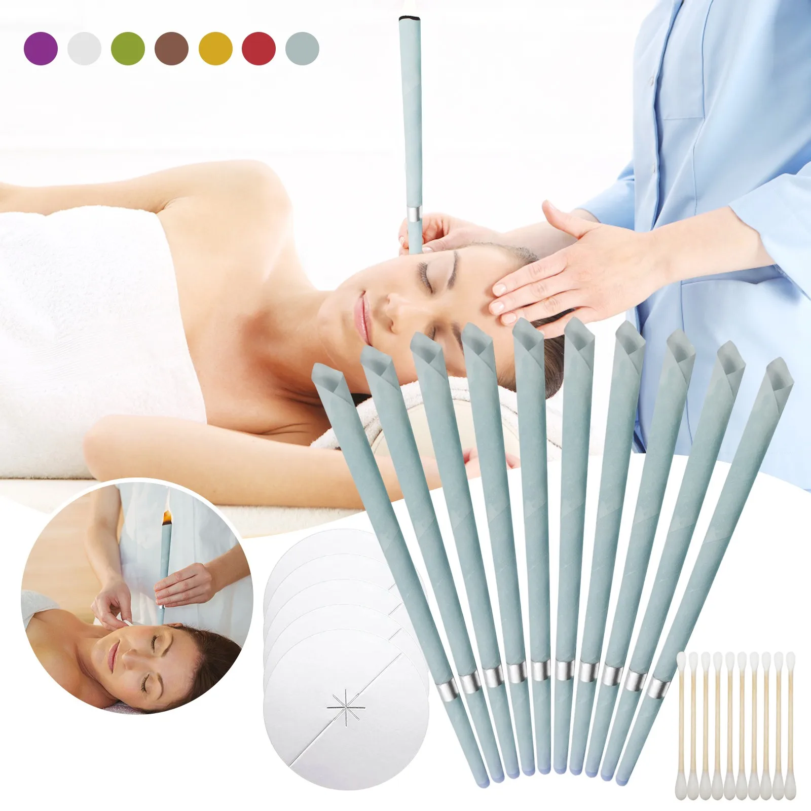 Конусы из натурального ушного воска полые смешанные конусы очистка ушей