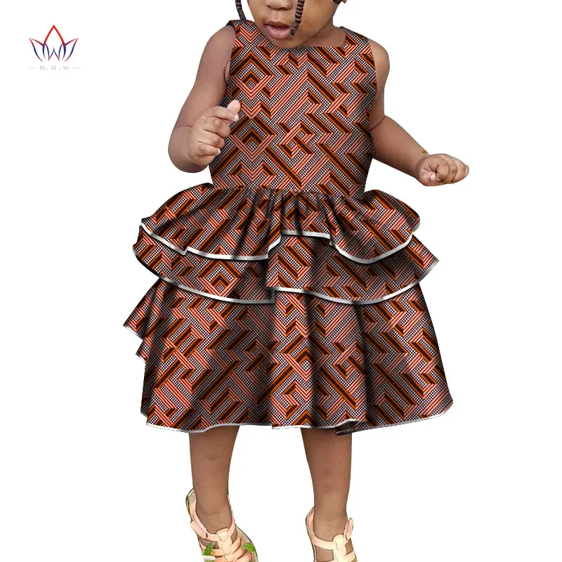 2020 летняя африканская одежда для детей с круглым вырезом традиционное Хлопковое