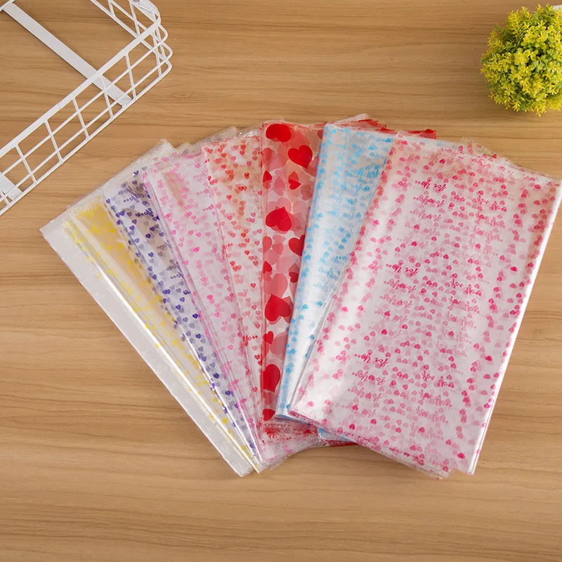 Transparent Printing Plastic Bag Plush Toy Doll Gift White/Pink/Blue/Rose Red/Yellow/Purple Universal Child Packaging | Дом и сад