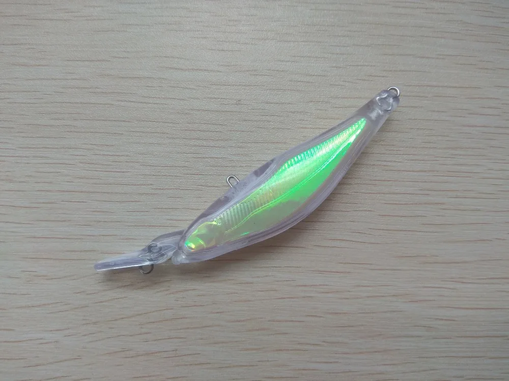 10 шт. неокрашенные рыболовные приманки для тела Minnow жесткие рыбалки воблер