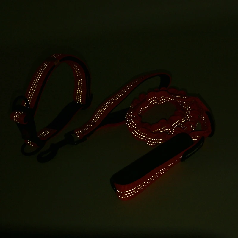 Набор поводков для собак светоотражающая Регулируемая буферная эластичная