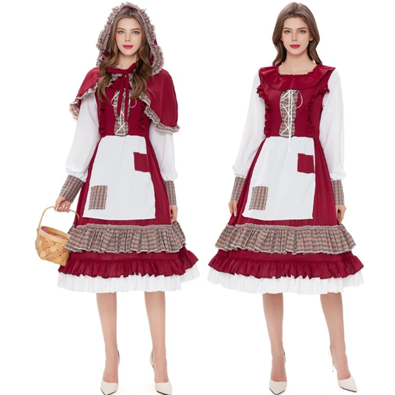 

Uniform Performance Clothing Restaurant Maid Dressa Hlloween Party Dress Fashionable Cosplay Costumes Sweet Farm Waitress