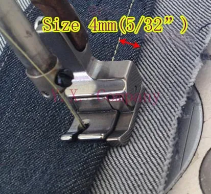 4 mm 1 шт Полностью стальная правая и широкая прижимная лапка CR 5/16E(8.0mm) для промышленной швейной машинки - Цвет: 4 mm