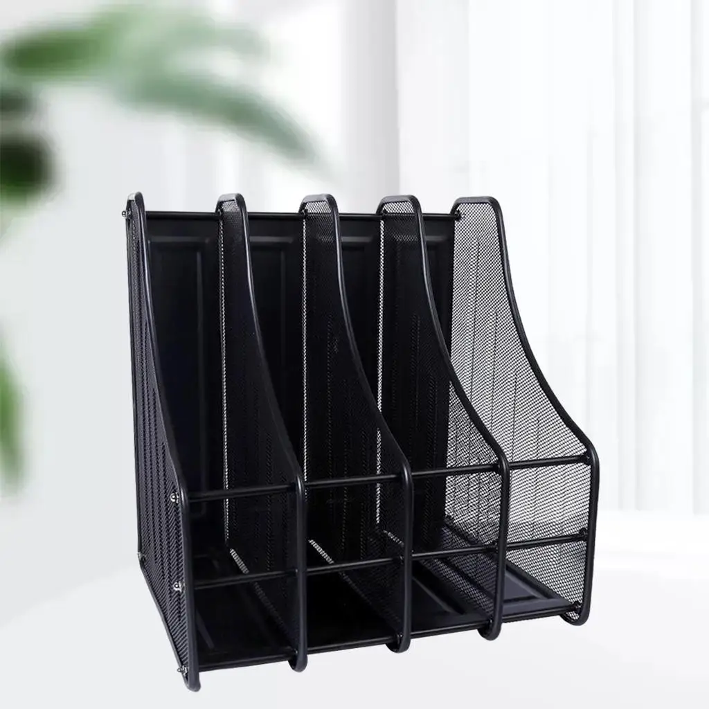 

Magazine file Holder Quadruple Wrought Iron for Rack Office Data Storage