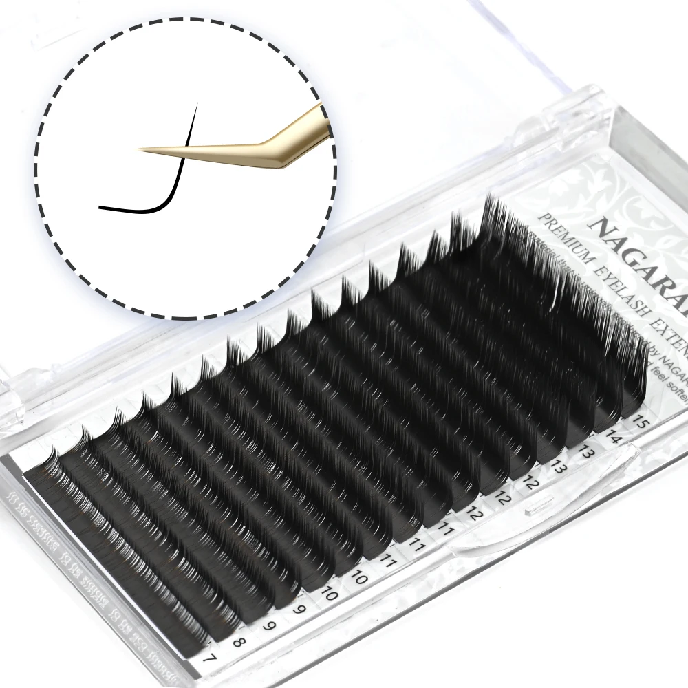NAGARAKU Mix Eyelash Extension Makeup L LC N Curls 7-15mm 16 Lines Synthetic Mink Individual Eyelashes High Quality Lashes | Красота и