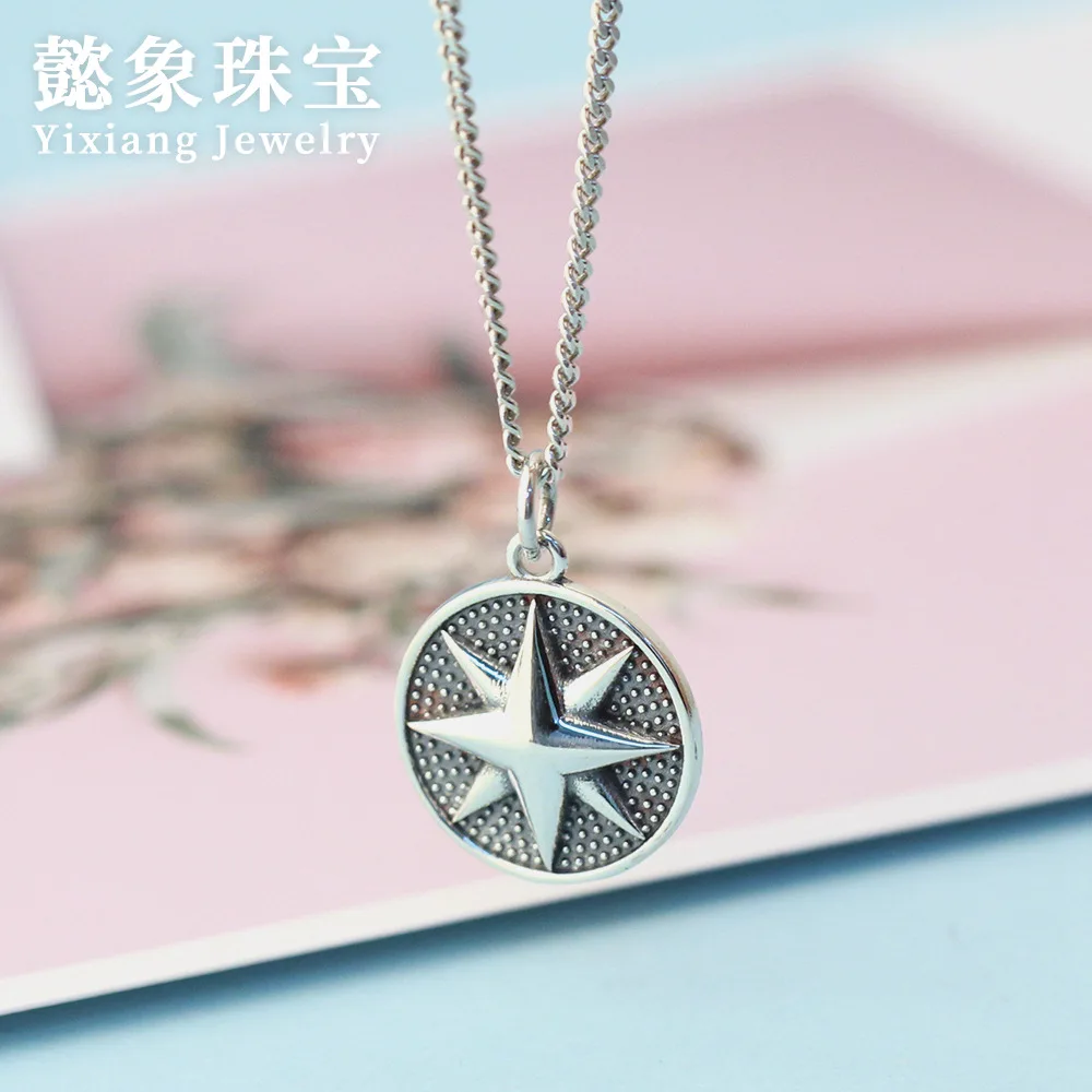 

Hemiston Retro Hexameron Disk,2020 Fashion Punk Ethnic Jewelry Europe 925 Sterling Silver Bijoux Gift For Woman & Rebel Men