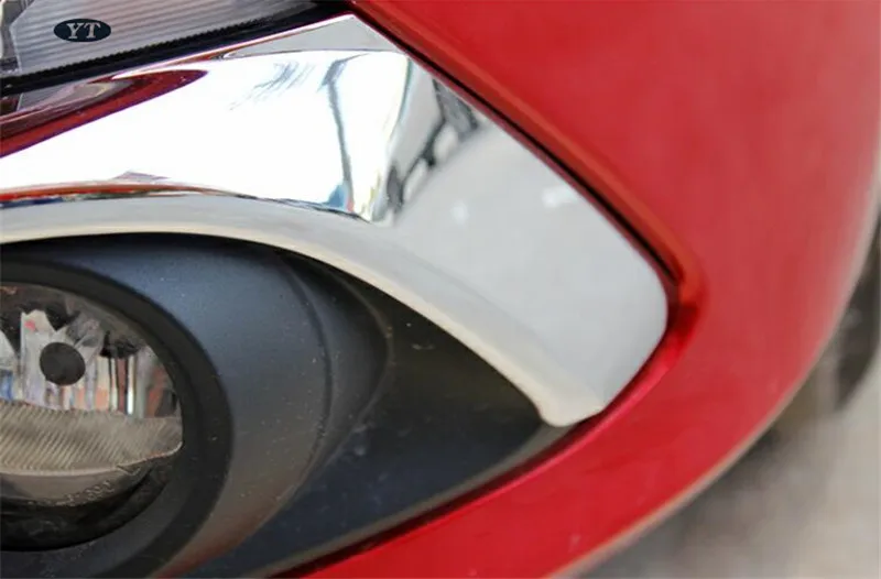 Авто передняя противотуманная фара крышка Держатель фары для mazda 3, abs хром, авто аксессуары,. 2 шт