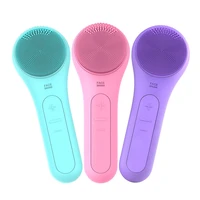 skin carewireless waterproof electric silicone facial cleansing brushhot compress deep cleaning and exfoliating cleansing brush