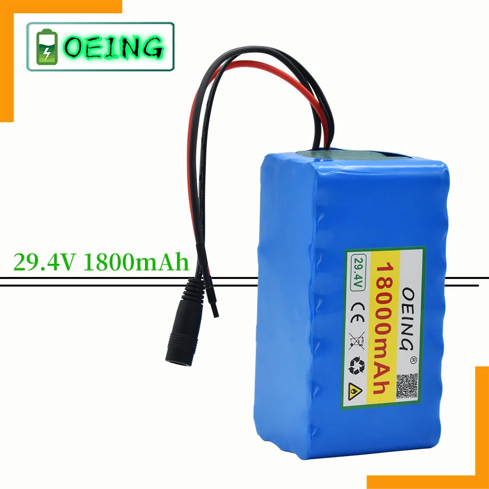 

NEW Original 7S3P 29.4V 18Ah Li-ion Battery Pack with 18AH Balanced BMS for Electric Bicycle Scooter Power Wheelchair