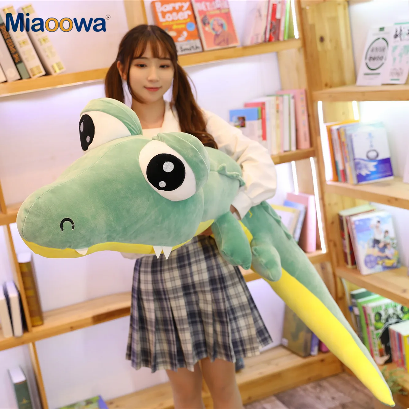 

Плюшевая игрушка из крокодиловой кожи с большими глазами, 170 см