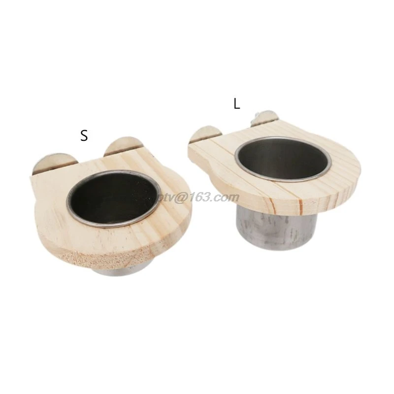 

Bird Feeding Cups with Clamp Parrot Cage Hanging Food Water Bowl Stainless Steel Coop Cup Feeding Dish Feeder