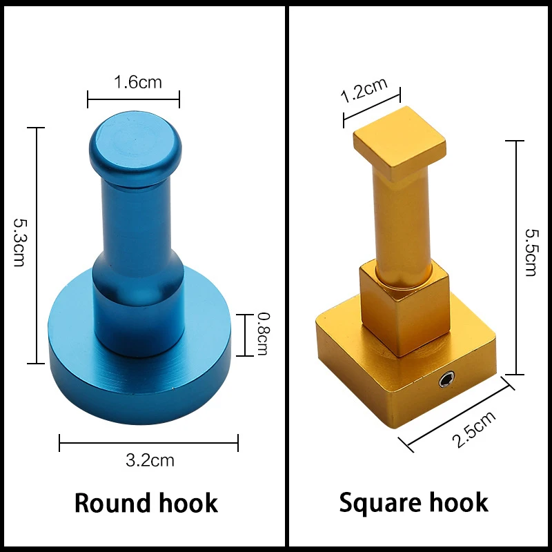 Креативный цветной крючок из алюминия разные цвета для рукоделия ванной кухни