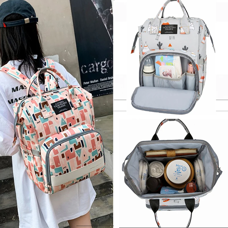 Large Capacity Diaper Bag Fashion Maternity Nappy Backbag Multi-function Travel bag Waterproof Nursing Bag for Baby Accessories