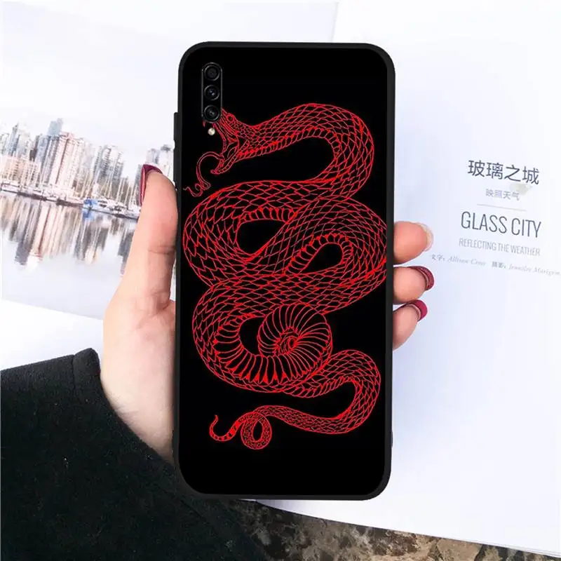 

Snake Hand Flower Pattern Phone Case For Samsung galaxy S 21 20 10 8 A 50 21s 51 71 70 40 20 20e note 10 plus Ultra 5g fe