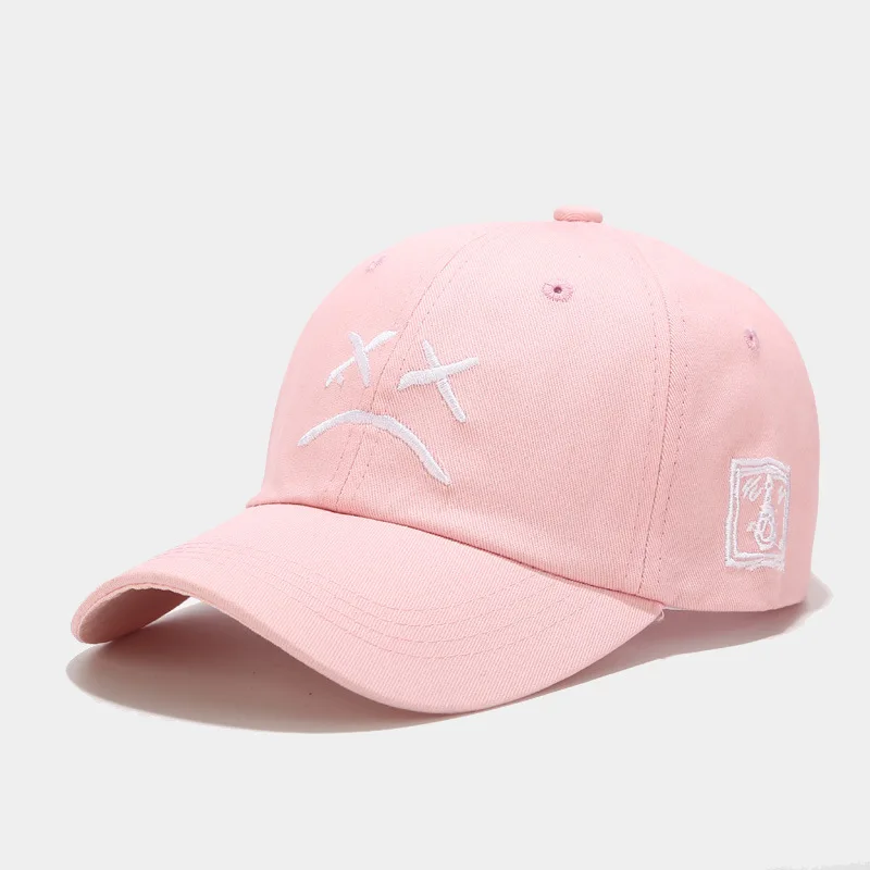 

Dad Hat Embroidery 100% Cotton Baseball Cap Sad Face Hat Xxxtentacion Hip Hop Cap Golf Love Lil.peep Snapback Women Men Dc500