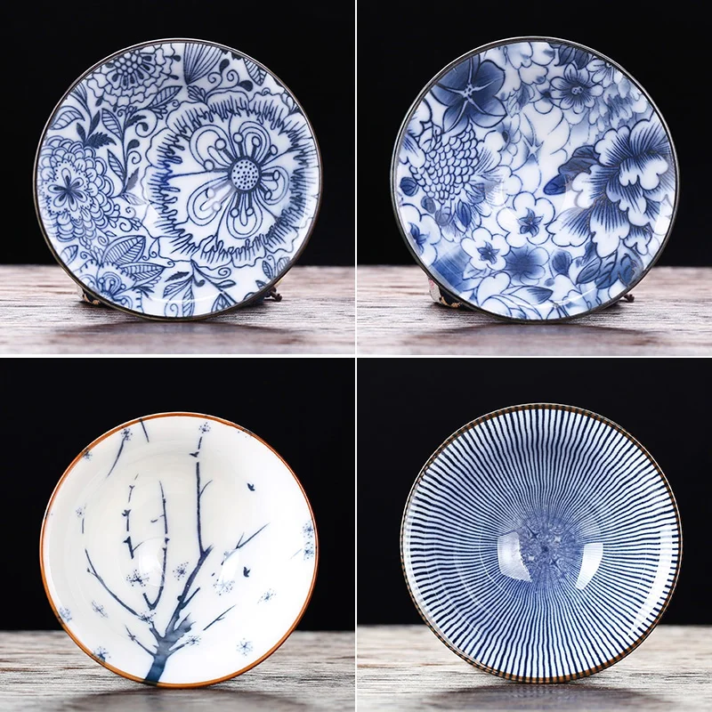 Синие и белые фарфоровые чайные чашки антимасштабируемые Ретро для чая кунг-фу