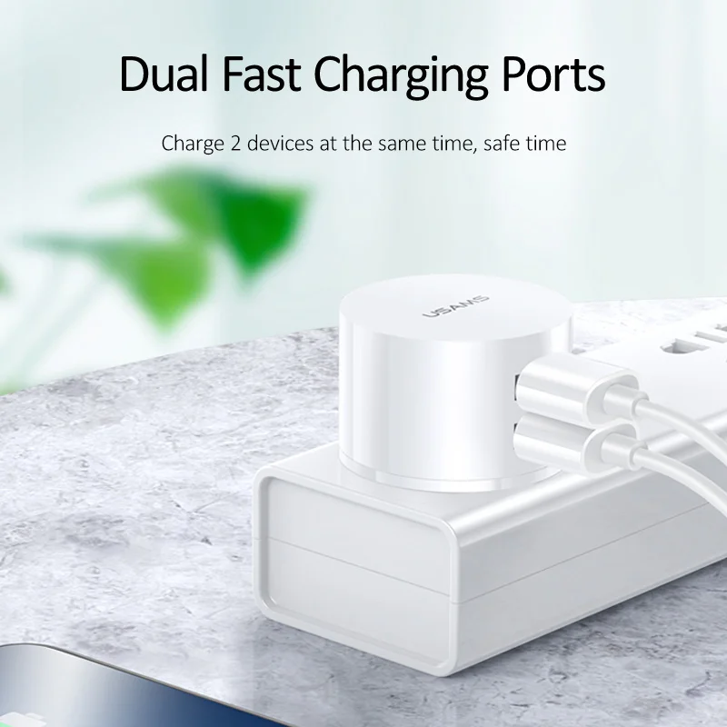 usams 5v 2 1a min eu uk us plug mobile phone charger for iphone samsung huawei ios android 2 ports white travel wall charger free global shipping