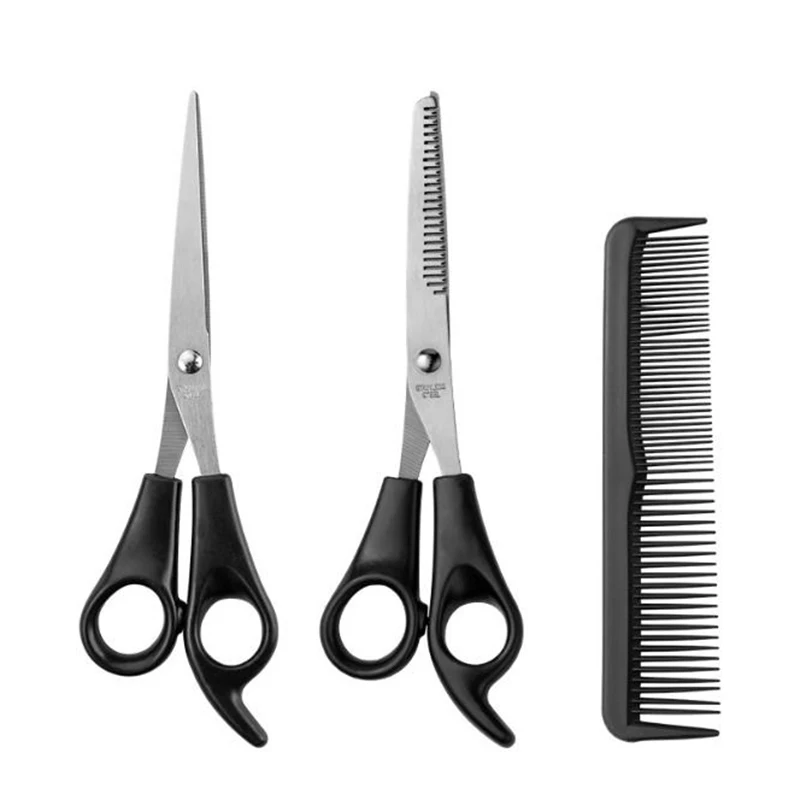 

3pcs Professional Hair Scissors Cutting Shears Salon Barber Hair Cutting Thinning Hairdressing Set Styling Tool Comb