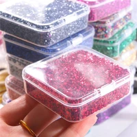 80gbox colorful metallic sandstone nail art gravel filling material uv resin epoxy mold filler for diy jewelry making tools