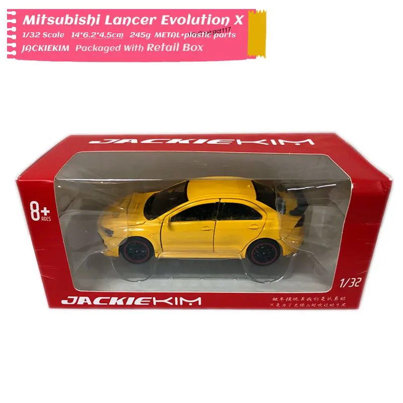 RD 1/32 масштаб модель автомобиля игрушки Mitsubishi Lancer Evolution X звук и светильник литой