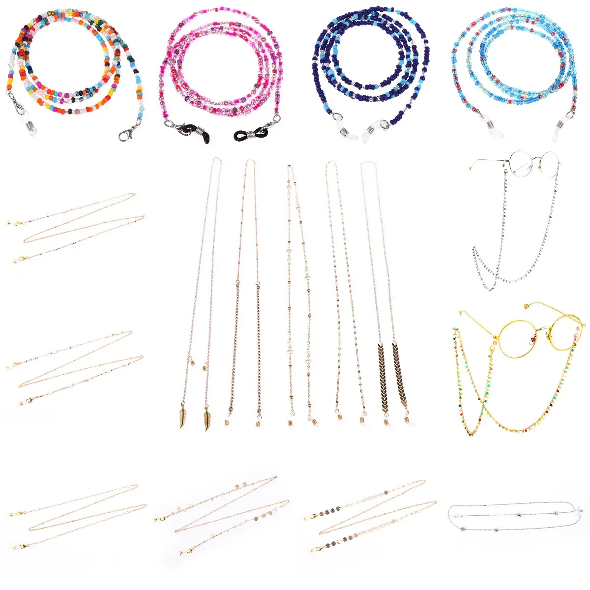 Новинка 2021 корейское винтажное ожерелье из жемчуга и стеклянных бусин цепочка