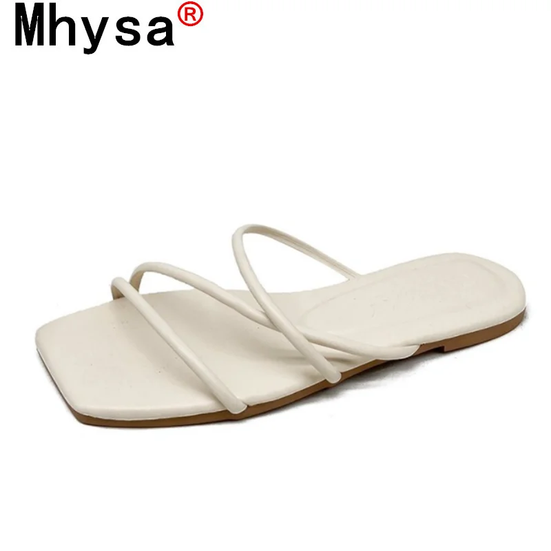 

Slippers Women's Outdoor Beach 2021 Fashion Open Toe Slippers Summer New Set Foot Shallow Comfortable Sandals Shoes for Woman