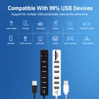 Usb-хаб 3,0 Мульти USB 3,0 док-станция USB высокоскоростной разветвитель 3 Порты 2,0 хаб устройство для чтения карт SD TF все в одном для ПК Компьютерные аксессуары