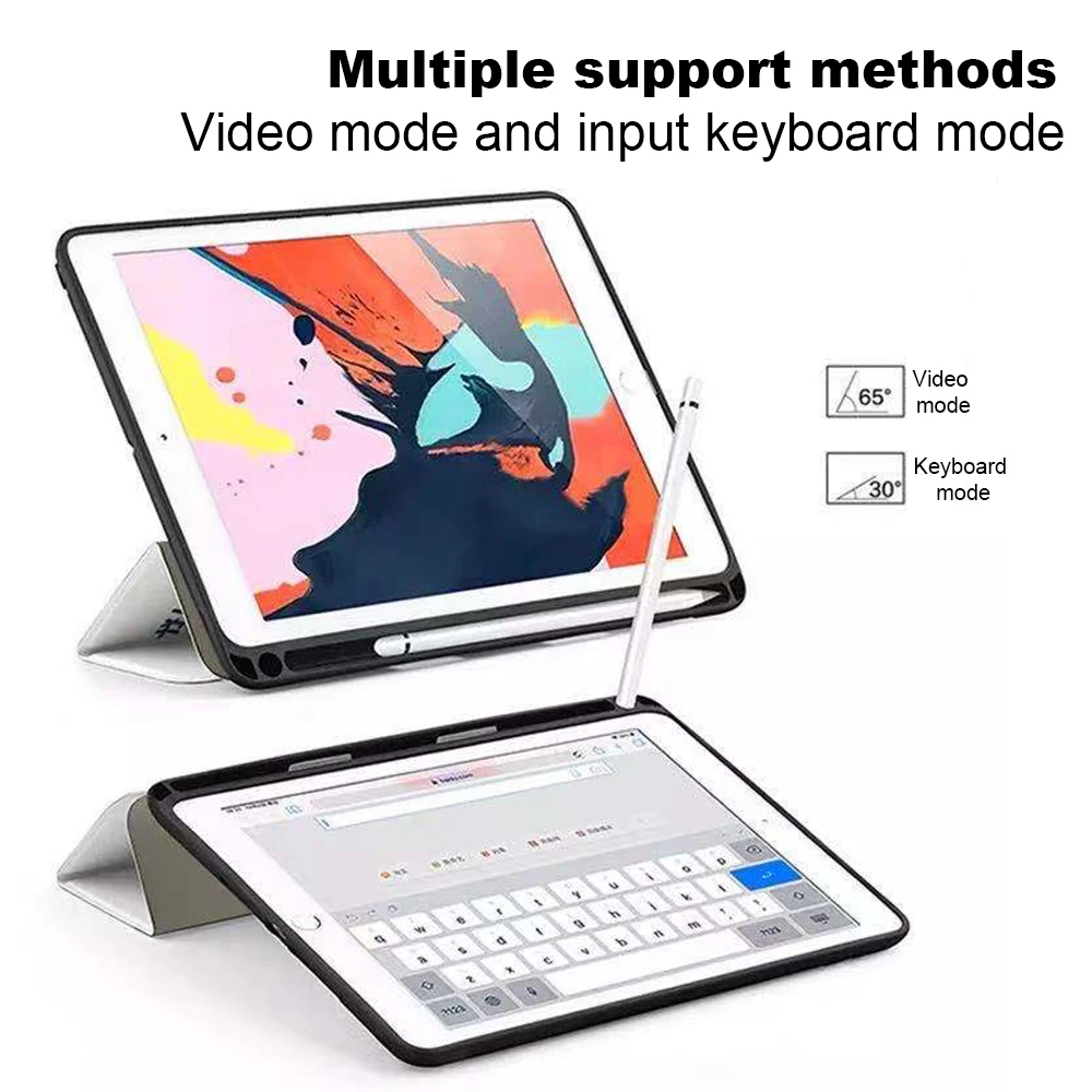 Чехол для iPad Mini 5 2019 Air3 10 7 го поколения 2 дюйма мягкий чехол из термополиуретана и