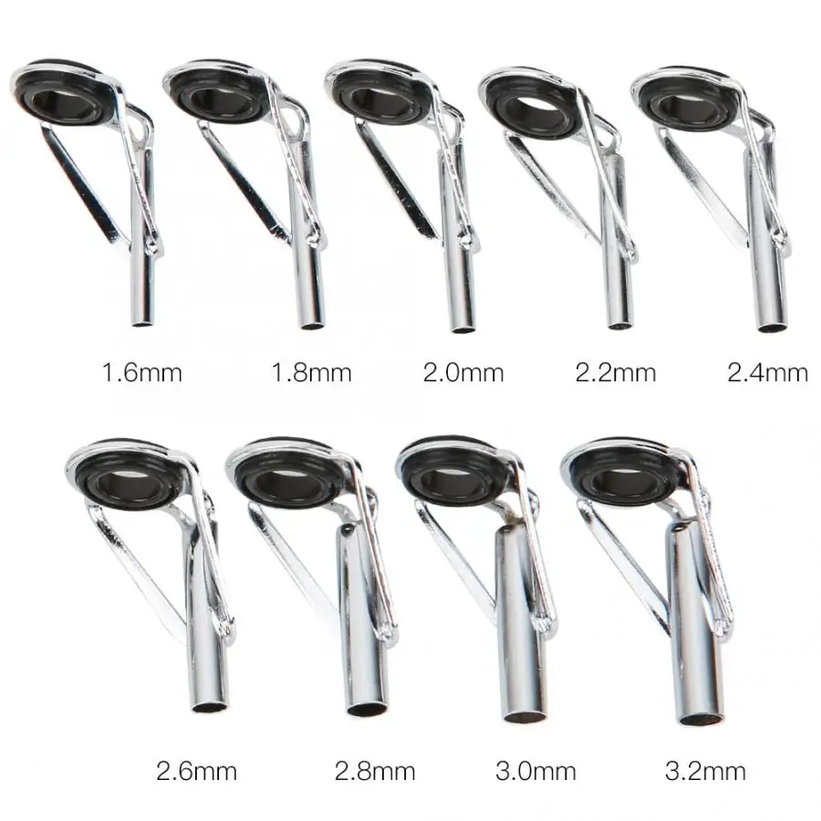 Направляющие для удочки из нержавеющей стали 54 шт. ловли карпа с наконечниками