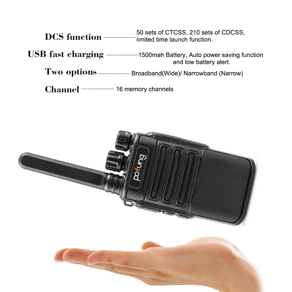 F8 2 шт Мини иди и болтай Walkie Talkie “иди 16CH Портативный Карманный приемопередатчик VOX