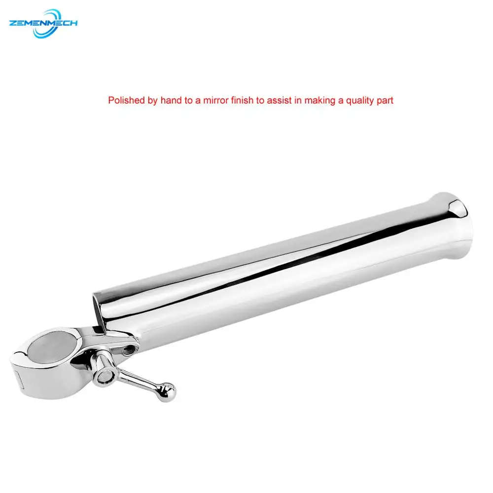 

2PCS Rail Mount 316 Stainless Steel Fishing Boat Rod Holder Rack Pole Bracket Stand For Fishing Rod Holder Yacht Marine Sailboat