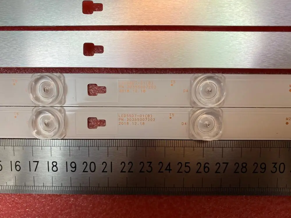 Новый комплект 14 шт. 7 светодиодных лент для подсветки светодисветодиодный 55D0 LED
