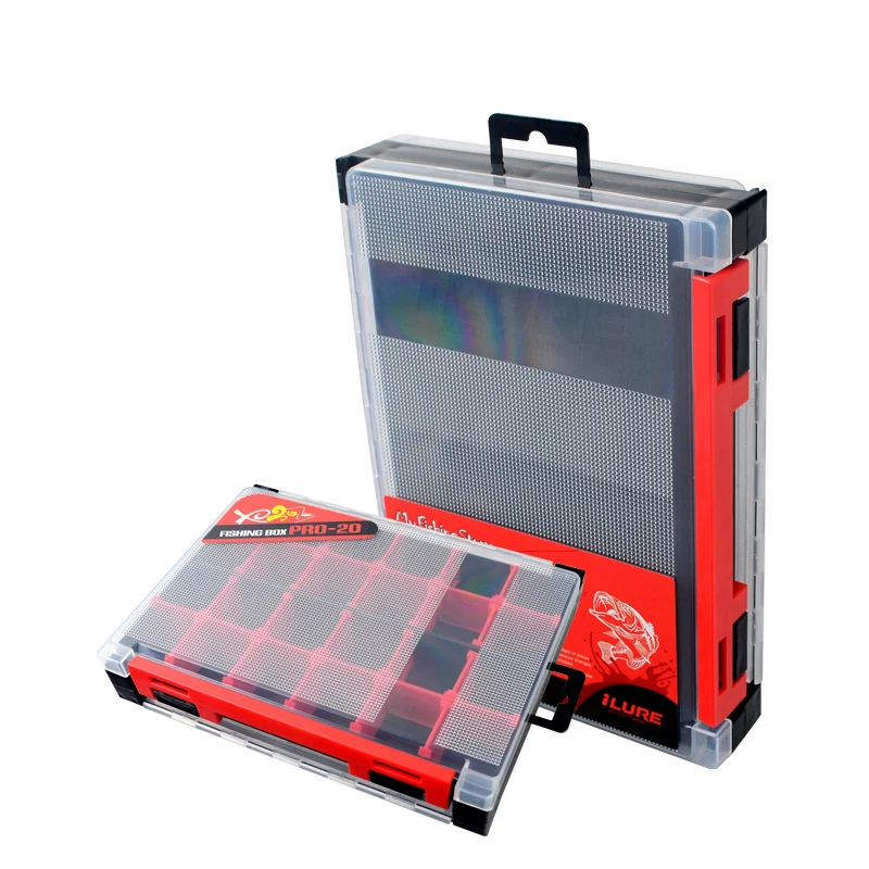 

Double-layer Fishing Tackle Box Portable Storage Box Multifunction Tool Box Fishing Lure Box Plastic Outdoor Fishing Accessories