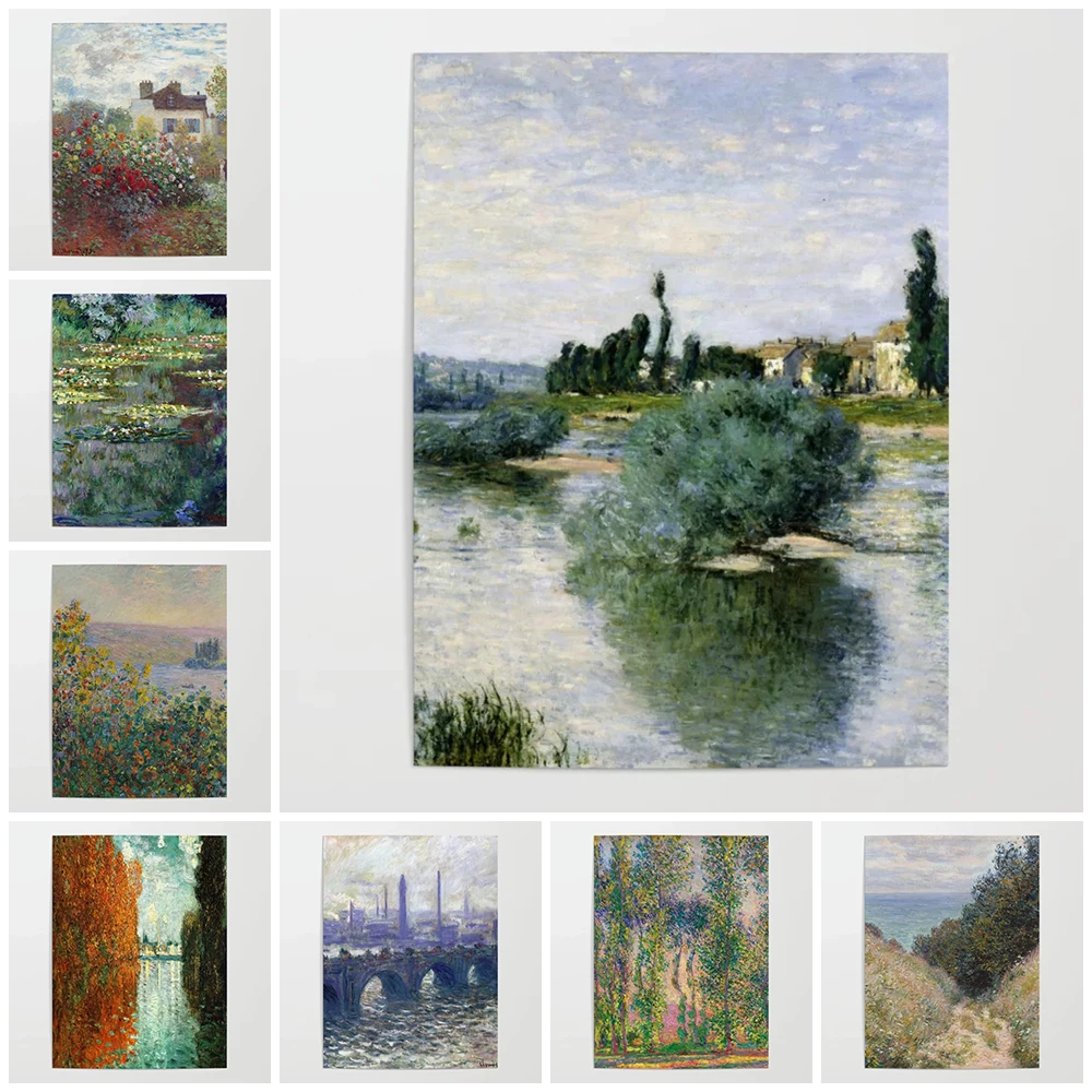 

5D DIY Diamond Embroidered Rhinestone Claude Monet Wall Art Picture Landscape Mosaic Diamond Painting Home Decoration Gift