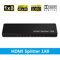 hdmi splitter converter 8 port 1 in 8 out 1x8 hdmi splitter audio video 1080p for hd hdtv 3d dvd free shipping