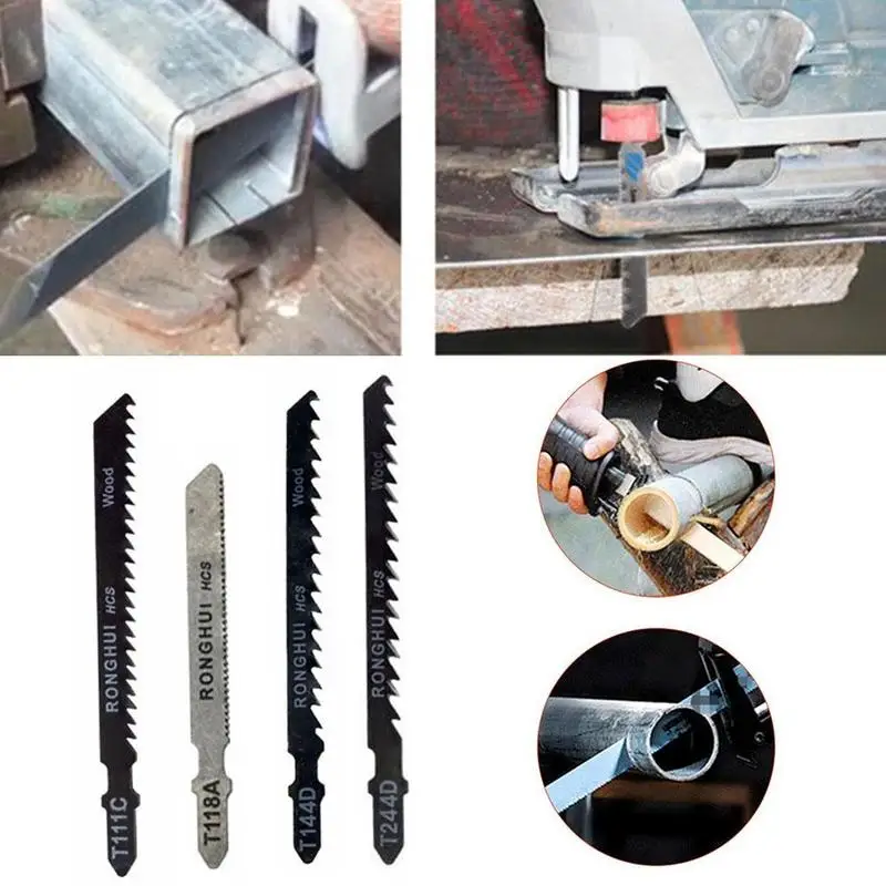 

5Pcs / Lot 130Mm High Carbon Steel Jig Saw Set Fast-Cutting Alternative Jigsaw Blade for Plastic Cutting Wood Board