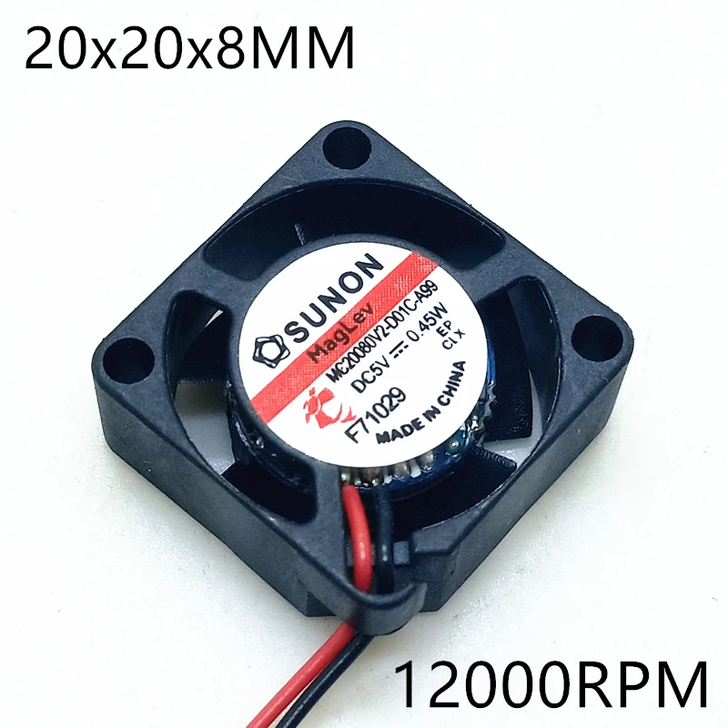 Новый вентилятор Sunon 2008 5 в 0 45 Вт 2 см 20 мм 20*20*8 охлаждения ультратонкий