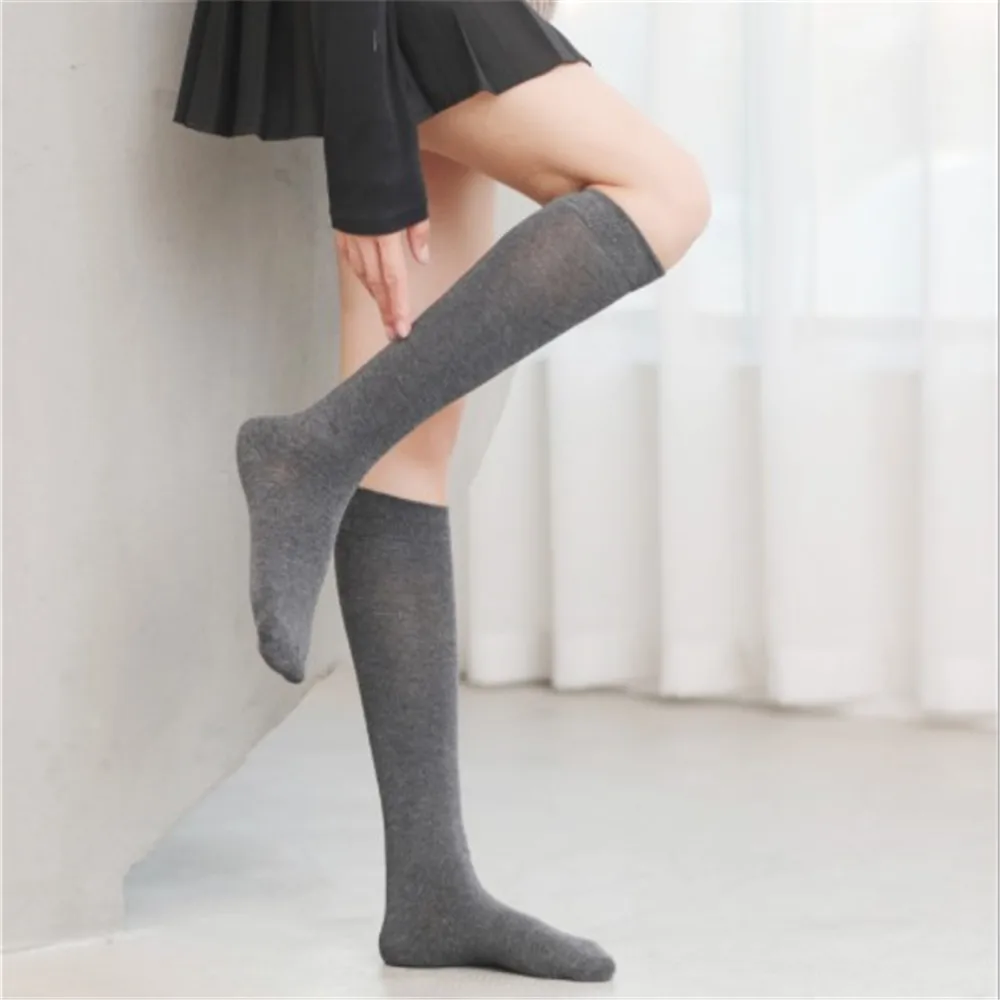 1 пара женщин белые спортивные носки из хлопка на осень и зиму модные длинные