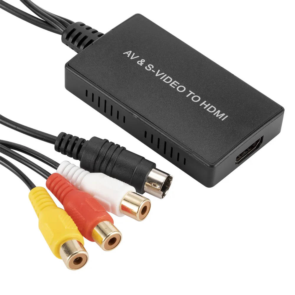 Kebidu 1080P Переходник AV + видео в HD проводной HDMI-совместимый кабель аудиоинтерфейс с