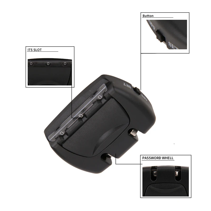 3 Digit Combination Suitcase Padlock Reset Luggage Lock Suitcase Accessories Digital Password Luggage Decoration Accessories