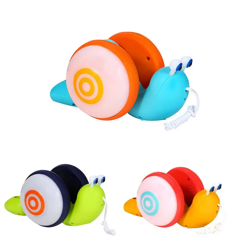 1 предмет Новинка Прогулочный электромобиль игрушка улитка для малышей с принтом