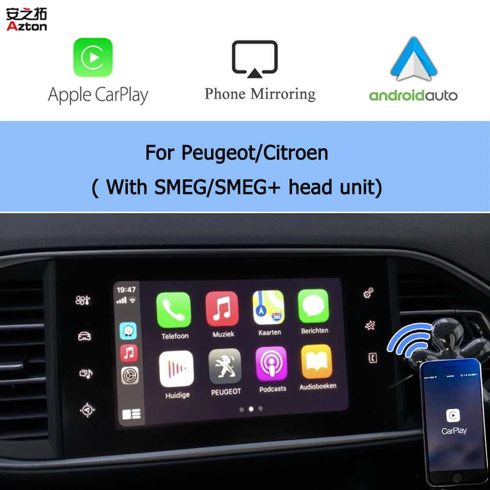 Беспроводной Wi Fi модуль Apple Car Play для автомобиля Android Peugeot Citroen C4 Picasso DS4 DS3 308 508 208 2008