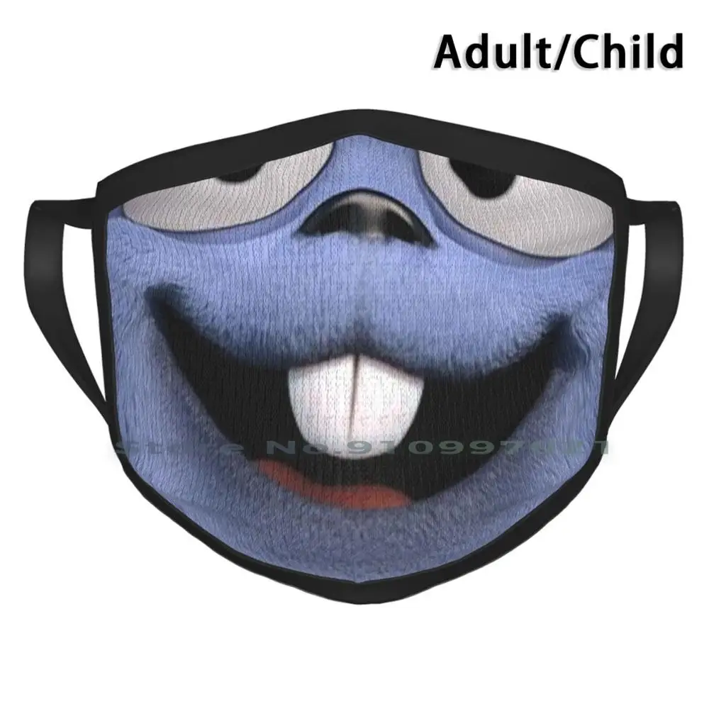 Леминг! Non-одноразовая маска для лица Pm2.5 фильтры детей и взрослых Lemmings Grizzy