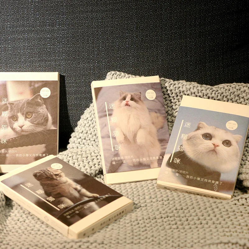 30 листов/комплект милый Ragdoll Кот шотландская складная открытка подарок на день