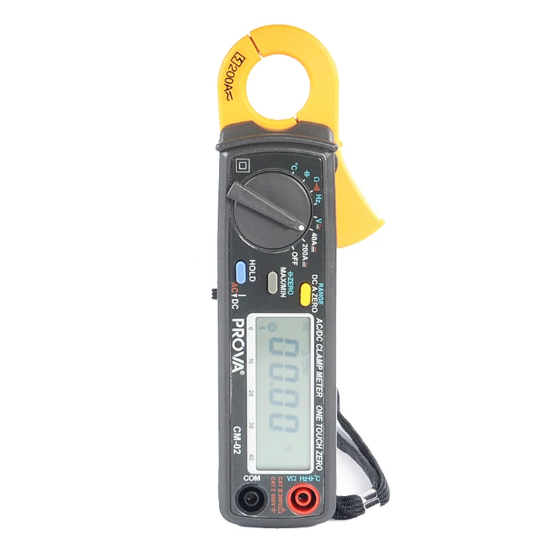 

CM02 Digital Automotive Clamp Meter 0.01A Resolution，AC/DC 0.01A~200A
