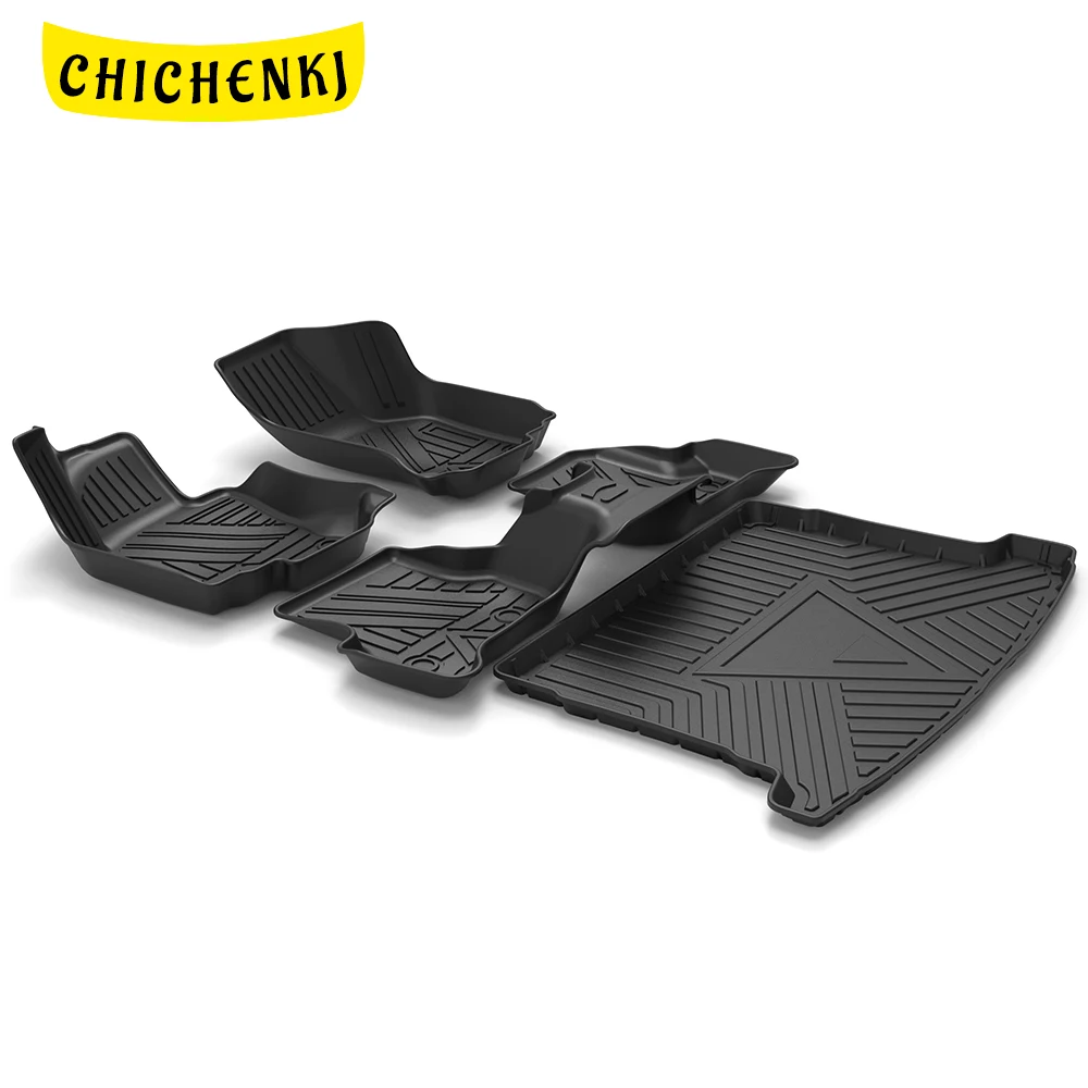 

For VW Volkswagen Golf Mk6 2008-2011 Auto Car Floor Mats All-Weather TPE Foot Mats Pad Waterproof Tray Mat Interior Accessories