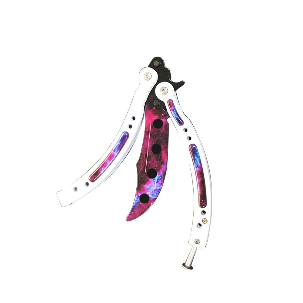 Нож-бабочка, karambit, складной нож, тренировочный нож, лезвие, подарок, balisong, Counter Strike, игровой нож, не заточенный, металлический